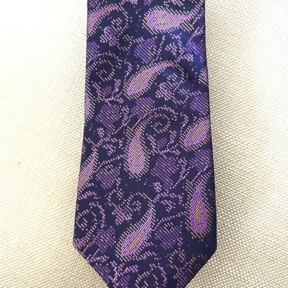 Set of 3 Roberto Calvalli Men's Patterned Silk Ties Vintage - Picture 7 of 14